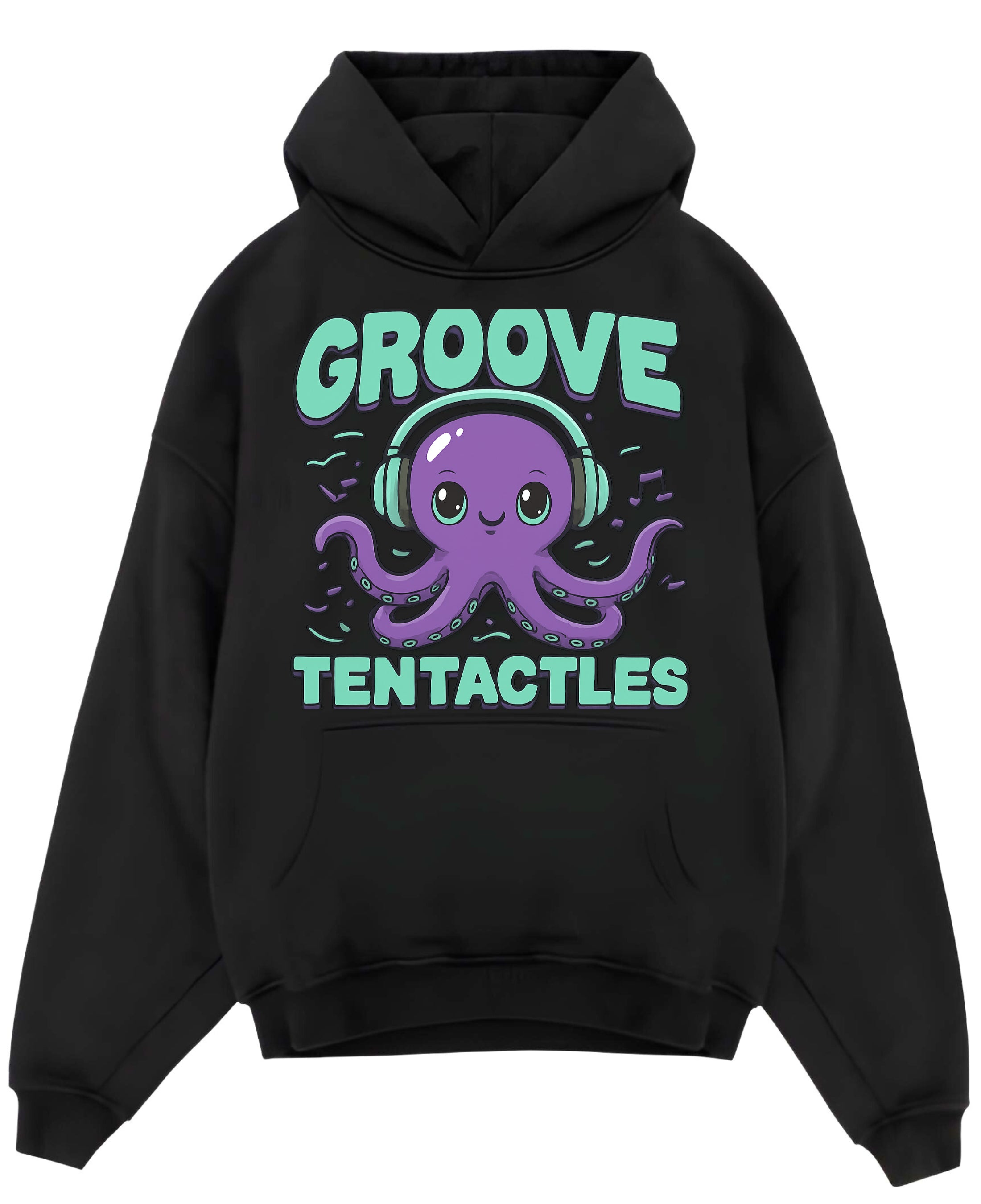 Black Oversized Hoodie Front Design